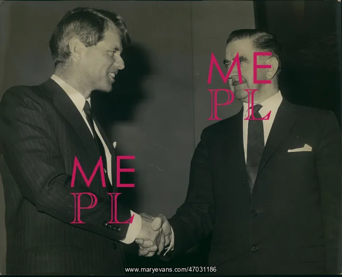 : Robert Kennedy and Herbert Bowden in London : Robert Kennedy and Herbert Bowden in London
