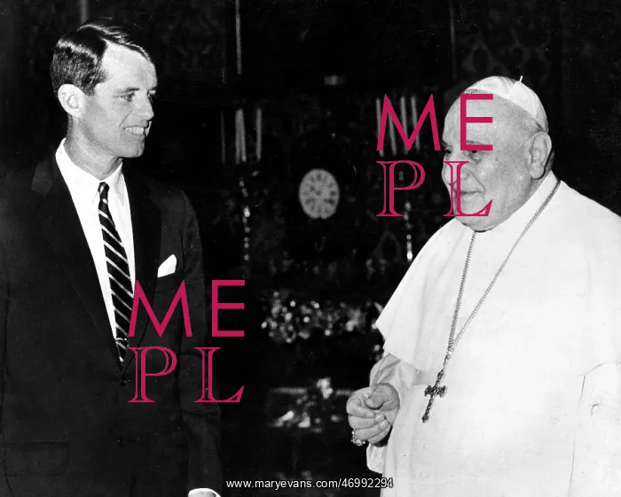 : Robert Kennedy and Pope John XXIII, Rome : Robert Kennedy and Pope John XXIII, Rome