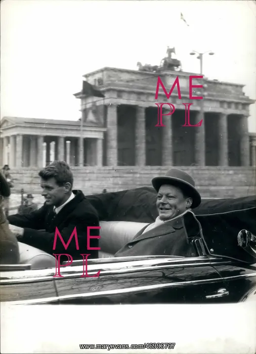 : Robert Kennedy and Willy Brandt, Berlin : Robert Kennedy and Willy Brandt, Berlin