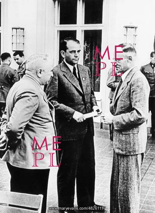: Robert Ley with Albert Speer and Herbert Backe, 1942 : Robert Ley with Albert Speer and Herbert Backe, 1942
