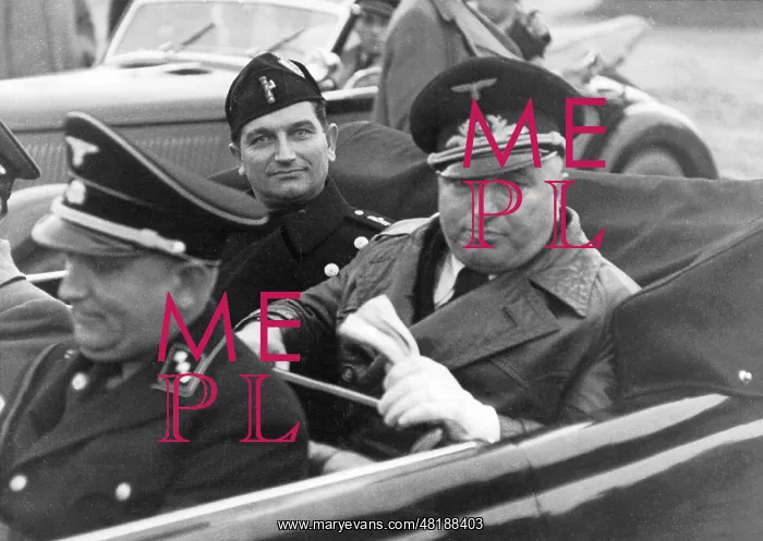 : Robert Ley with the Italian Cianetti, 1938 : Robert Ley with the Italian Cianetti, 1938