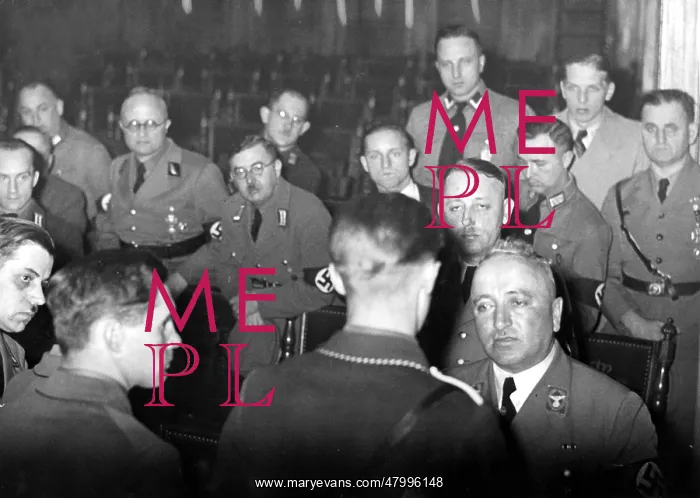 : Robert Ley with NSDAP leaders, Berlin, Germany : Robert Ley with NSDAP leaders, Berlin, Germany