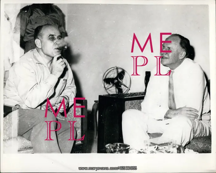 : Robert Murphy and Saeb Salam in Beirut, Lebanon : Robert Murphy and Saeb Salam in Beirut, Lebanon