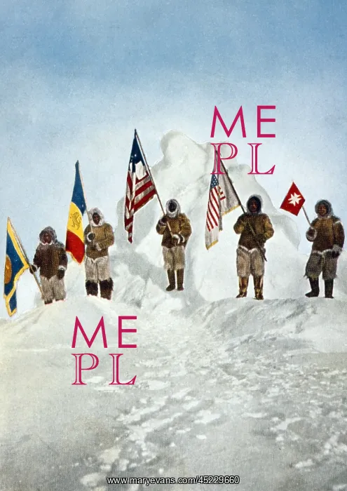 : Robert Peary's Expedition holds five flags ? : Robert Peary's Expedition holds five flags ?