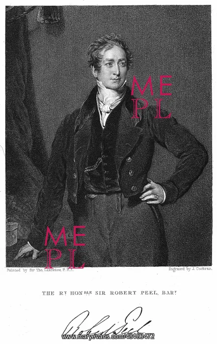 : Robert Peel (1788-1850) British statesman : Robert Peel (1788-1850) British statesman