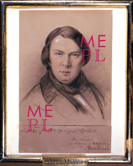  : Robert Schumann (1810-1856) German composer. Portrait