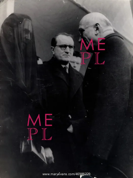 : Robert Schumann, Foreign Minister, Paul Claudel funeral : Robert Schumann, Foreign Minister, Paul Claudel funeral