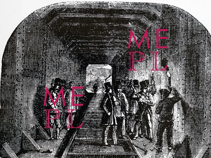 : Robert Stephenson putting the last rivet in the : Robert Stephenson putting the last rivet in the