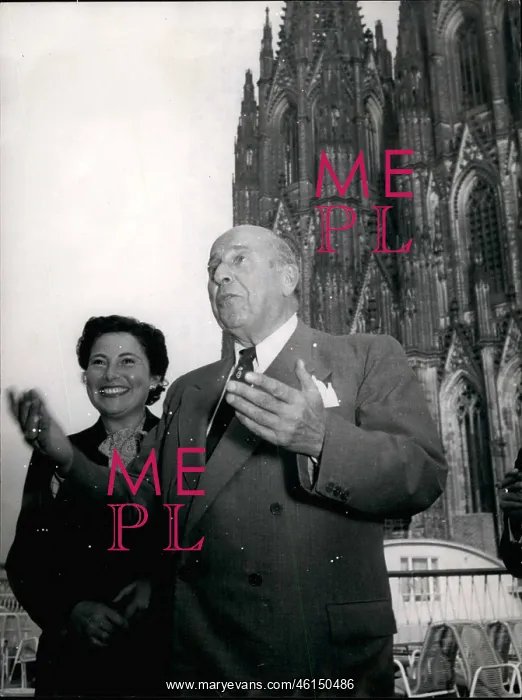 : Robert Stolz, Austrian composer, in Cologne, Germany : Robert Stolz, Austrian composer, in Cologne, Germany