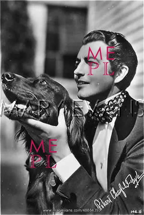 : ROBERT TAYLOR / WITH DOG : ROBERT TAYLOR / WITH DOG