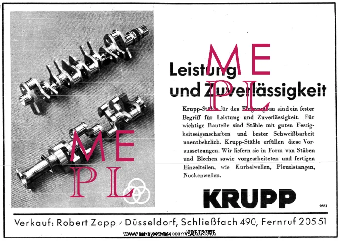 : Robert Zapp Krupp Steel : Robert Zapp Krupp Steel