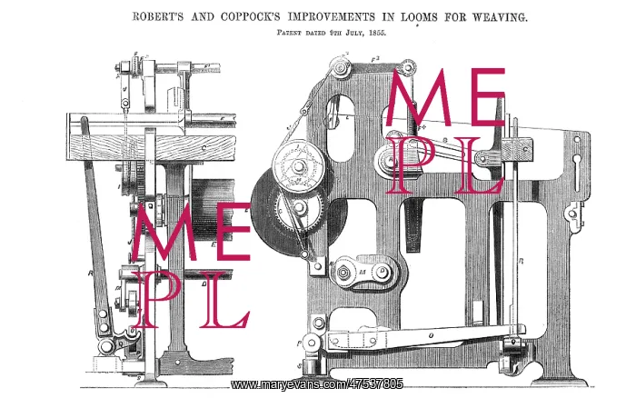 : Robert's and Coppock's Improvement in Looms for Weaving : Robert's and Coppock's Improvement in Looms for Weaving
