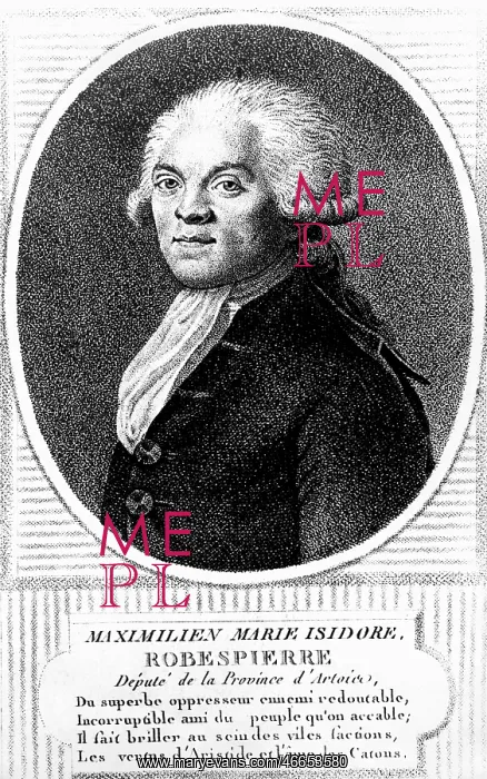 : Robespierre, Maximilien de, 6.5.1758 - 28.7.1794 : Robespierre, Maximilien de, 6.5.1758 - 28.7.1794