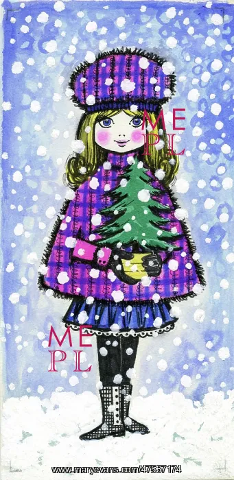 : Three Robins and Christmas Tree : Three Robins and Christmas Tree