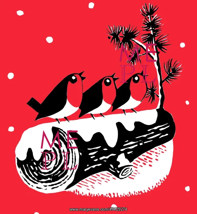  : Three Robins on a Log
