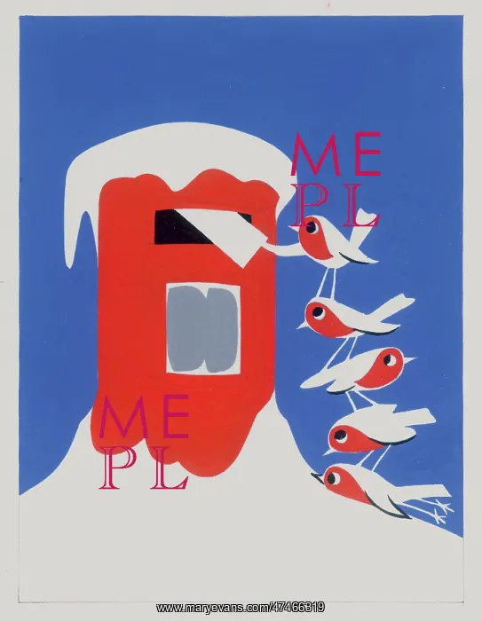  : Five Robins Posting a Letter