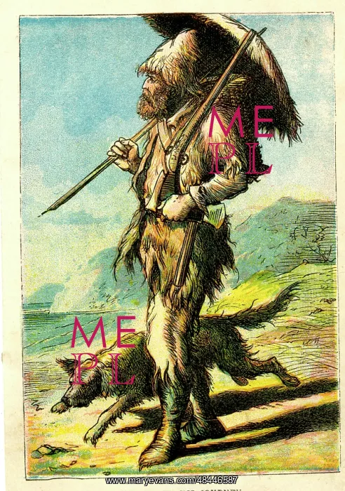  : Robinson Crusoe on the beach