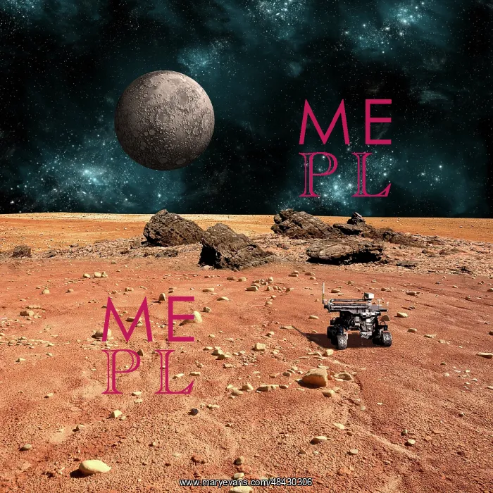 : A robotic rover explores an alien world with a cratered ? : A robotic rover explores an alien world with a cratered ?