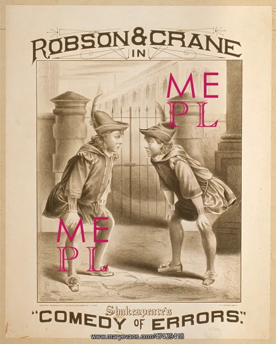 : Robson & Crane in Shakespeare's Comedy of errors Robson & Cr : Robson & Crane in Shakespeare's Comedy of errors Robson & Cr