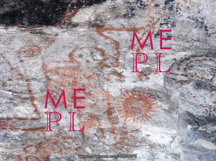  : Rock art, Mitla Caves, Oaxaca, Mexico