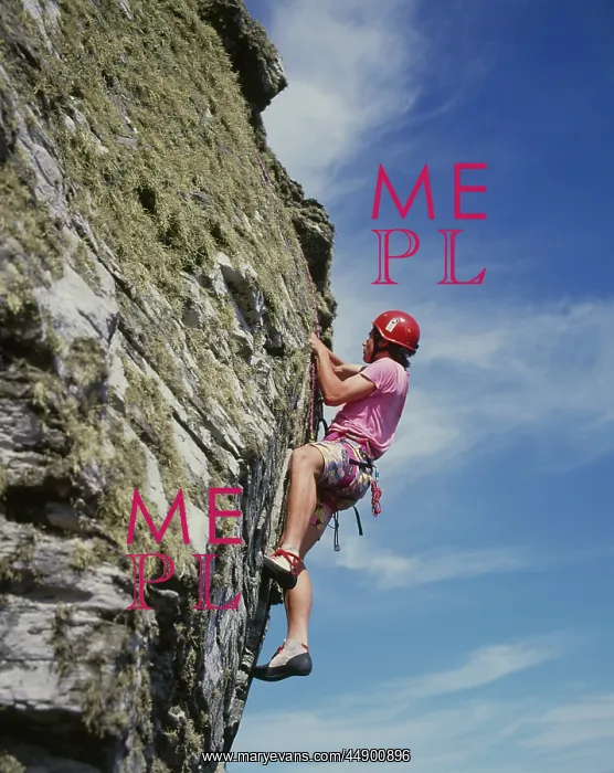  : Rock climbing at Bosigran, Cornwall