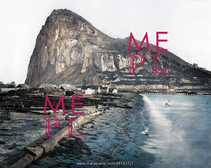 : The Rock of Gibraltar, Mediterranean : The Rock of Gibraltar, Mediterranean