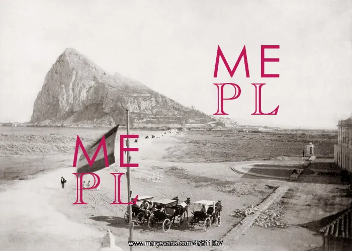  : Rock of Gibraltar from neutral ground c.1880