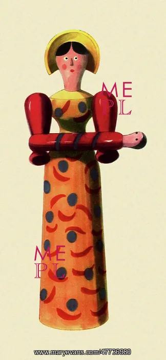 : Rocking Doll in Bonnet : Rocking Doll in Bonnet