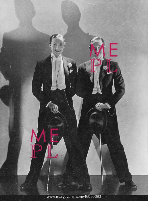  : The Rocky Twins with top hat and canes, late 1920s
