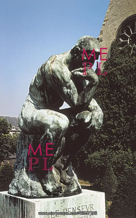 : RODIN, Auguste (1840-1917). The Thinker. 1902. Based : RODIN, Auguste (1840-1917). The Thinker. 1902. Based