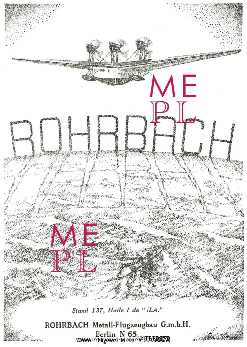: Rohrbach - Flying Boat Romar : Rohrbach - Flying Boat Romar