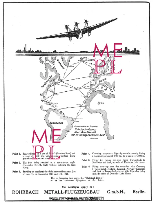  : Rohrbach Flying Boats