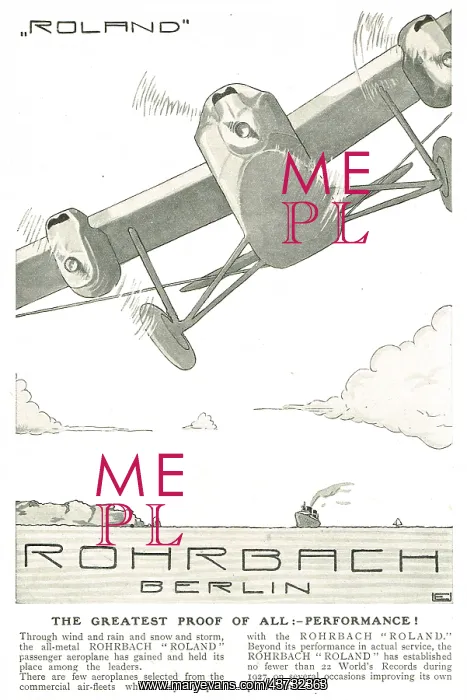 : Rohrbach Roland - Air Liner Performance : Rohrbach Roland - Air Liner Performance