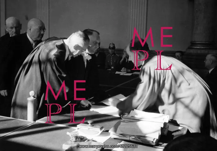 : Roland Freisler at a trial of the assassination attempt : Roland Freisler at a trial of the assassination attempt