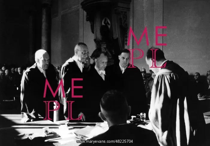 : Roland Freisler at a trial of the assassination attempt : Roland Freisler at a trial of the assassination attempt