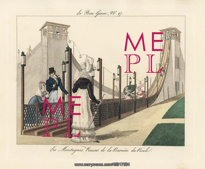 : Roller coaster at the Barriere du Roule, Paris : Roller coaster at the Barriere du Roule, Paris