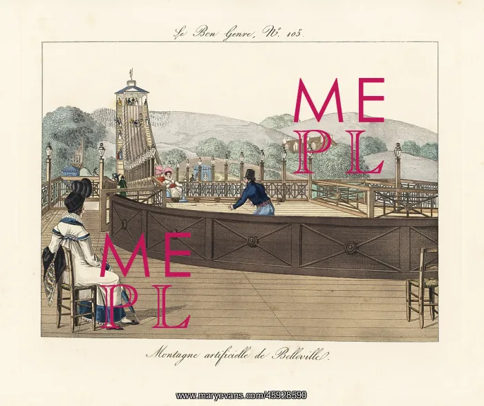 : The roller coaster at Belleville, 1812 : The roller coaster at Belleville, 1812