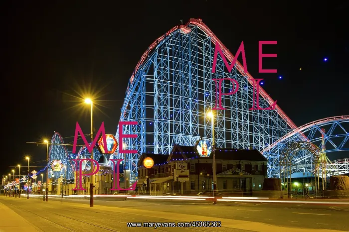: Roller Coaster, Blackpool Pleasure Beach : Roller Coaster, Blackpool Pleasure Beach