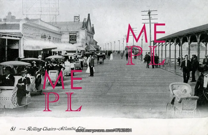  : Rolling Chairs on the Boardwalk, Atlantic City, New Jersey