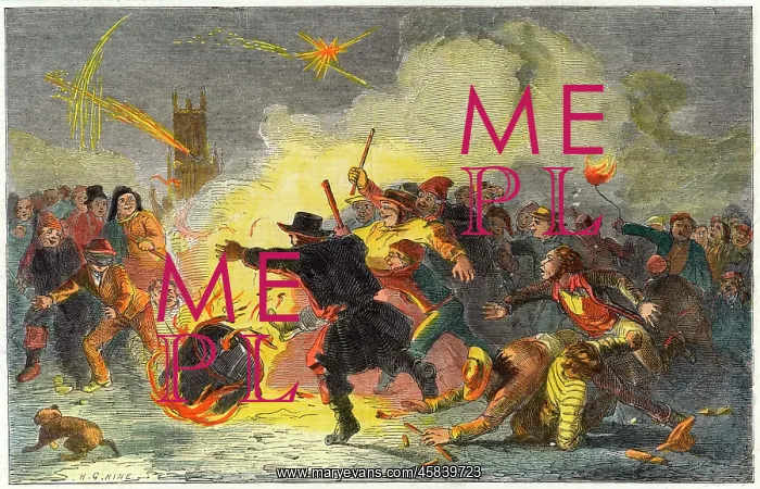 : Rolling a tar barrel on Guy Fawkes night : Rolling a tar barrel on Guy Fawkes night