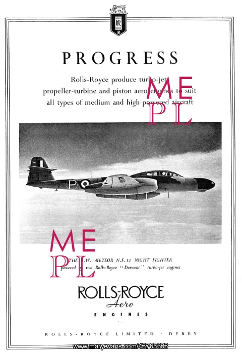 : Rolls-Royce - Derwent A.W.Meteor NF11 : Rolls-Royce - Derwent A.W.Meteor NF11
