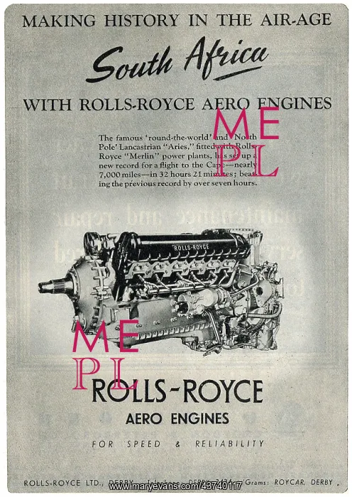 : Rolls-Royce Merlin - Lancastrian Aries Polar Flight : Rolls-Royce Merlin - Lancastrian Aries Polar Flight