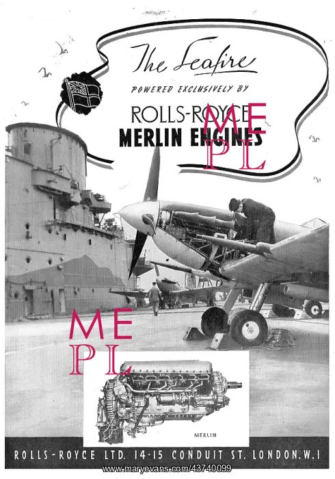 : Rolls-Royce Merlin - Seafire 1944 : Rolls-Royce Merlin - Seafire 1944
