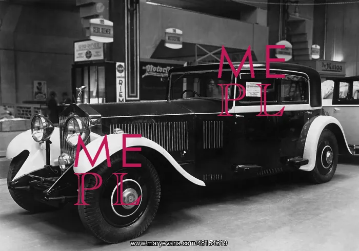 : Rolls Royce in a motor show, 1931 : Rolls Royce in a motor show, 1931