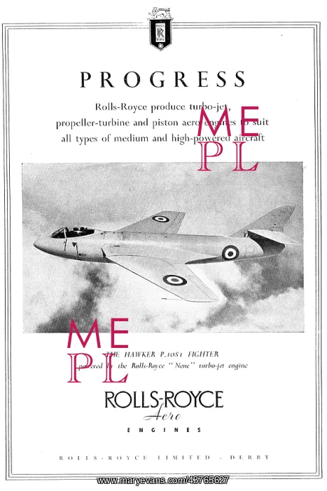 : Rolls-Royce - Nene Hawker P.1081 : Rolls-Royce - Nene Hawker P.1081