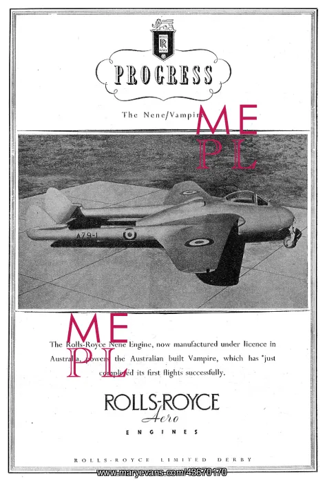 : Rolls-Royce Nene Vampire : Rolls-Royce Nene Vampire