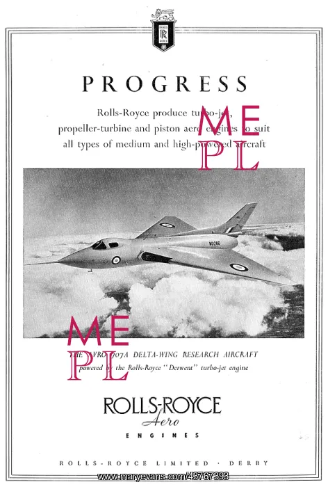 : Rolls-Royce Progress - Avro 707A Derwent : Rolls-Royce Progress - Avro 707A Derwent