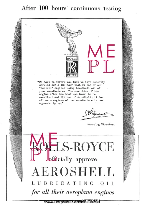 : Rolls-Royce Recommend Aero-Shell Oil : Rolls-Royce Recommend Aero-Shell Oil