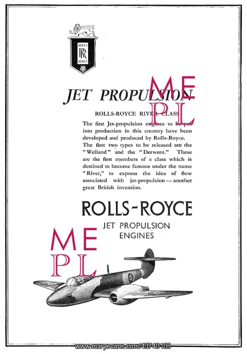 : Rolls-Royce River Class Jet Engines : Welland - Derwent : Rolls-Royce River Class Jet Engines : Welland - Derwent
