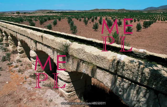 : Roman aqueduct of Albatana. Spain : Roman aqueduct of Albatana. Spain